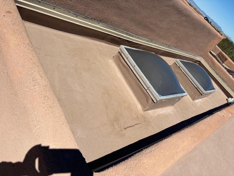 Roof leak prevention repair around a vent pipe by Northway Roofing